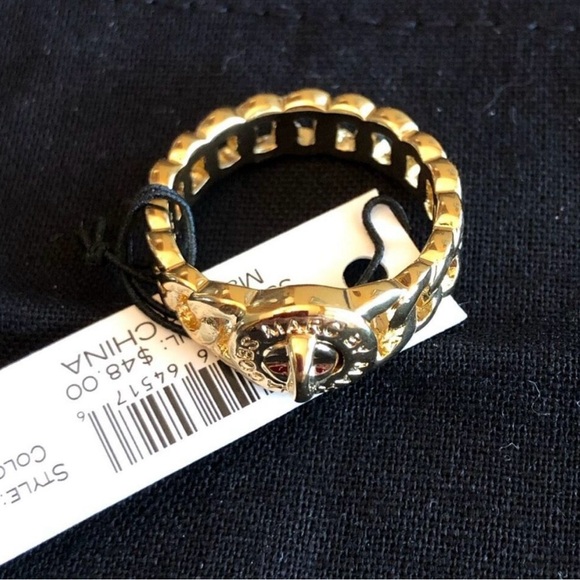 MARC by MARC JACOBS - NWT “Katie” Turnlock Chain Fashion Ring. Sz M/L (7-8) - Picture 5 of 9
